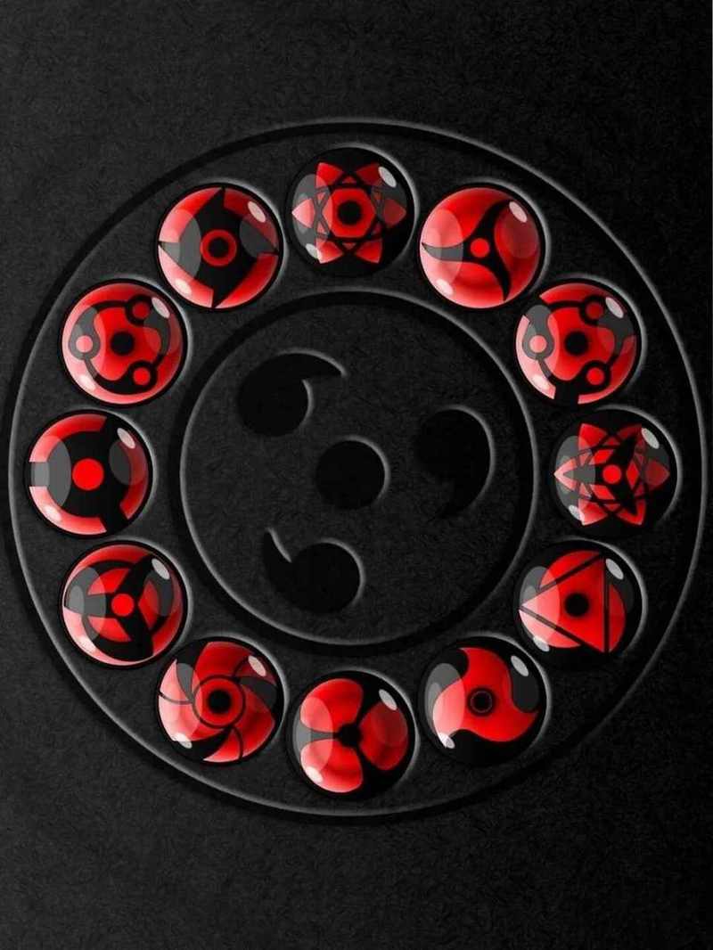 写轮眼锁屏图片:多种风格任你选择