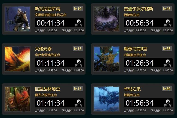 激战2boss计时器神器：不再错过任何世界BOSS刷新机会！