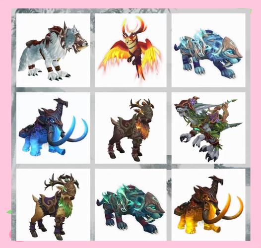 梦幻种族坐骑大全:带你了解各种炫酷坐骑