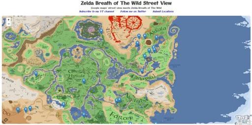 塞尔达传说：荒野之息地图全览，探索海拉鲁大陆