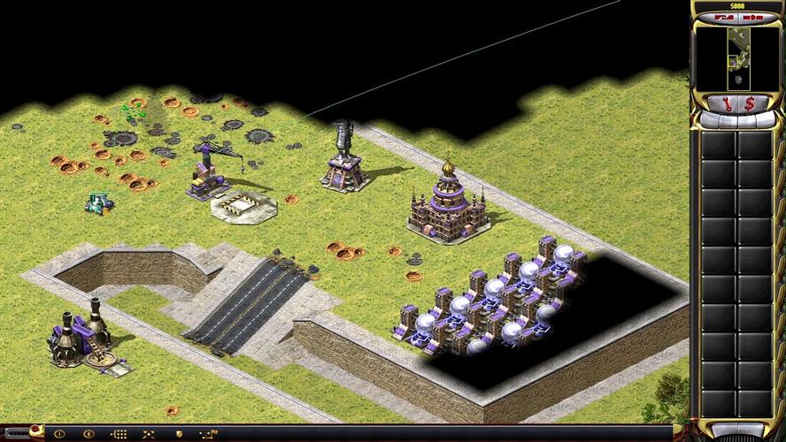 红警2作战实验室建造技巧：避免被敌人摧毁