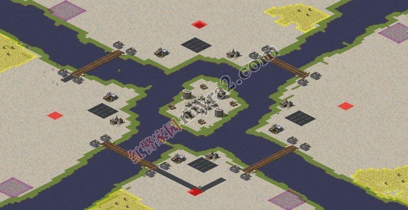 红警2开头地图分析：如何选择有利地形？