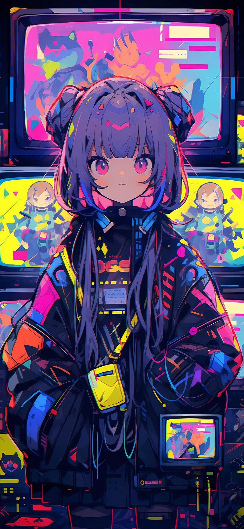 安卓手机玩赛博女孩:高清壁纸和热门游戏资源分享